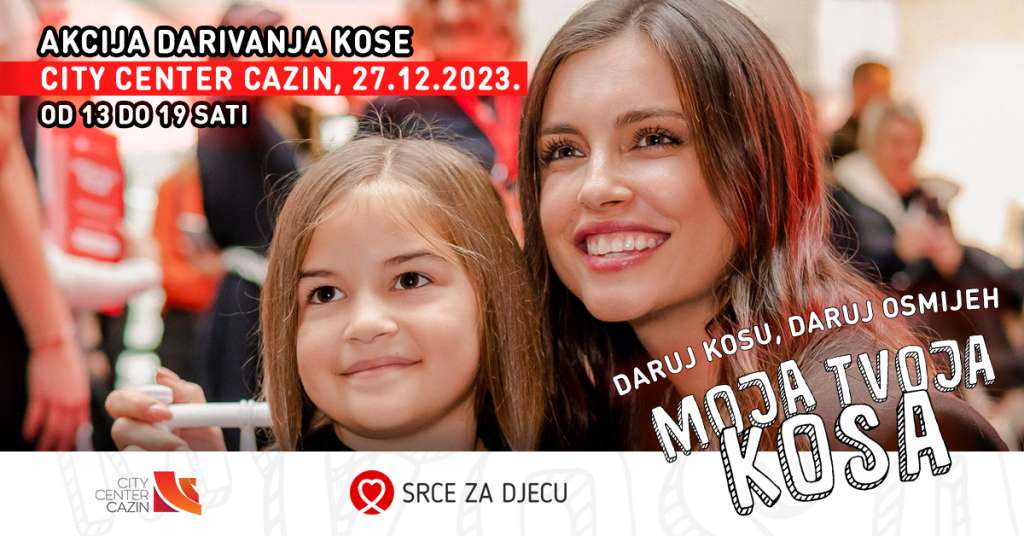 AKCIJA ŠIŠANJA I DARIVANJA KOSE U SRIJEDU CAZINU, ZA PROJEKT ‘MOJA KOSA TVOJA KOSA’