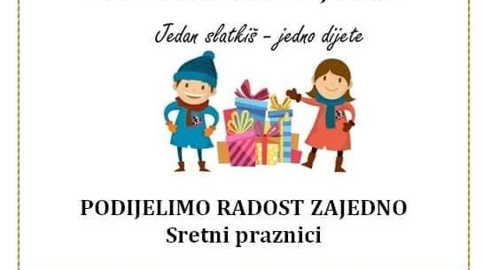 ZAPOČELA AKCIJA „JEDAN SLATKIŠ-JEDNO DIJETE“