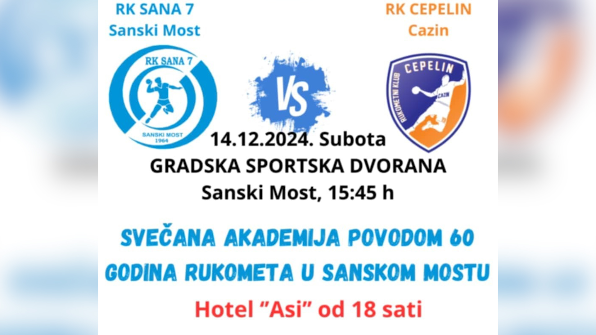 RK „SANA 7“ OBILJEŽAVA JUBILEJ – 60 GODINA RUKOMETA U SANSKOM MOSTU
