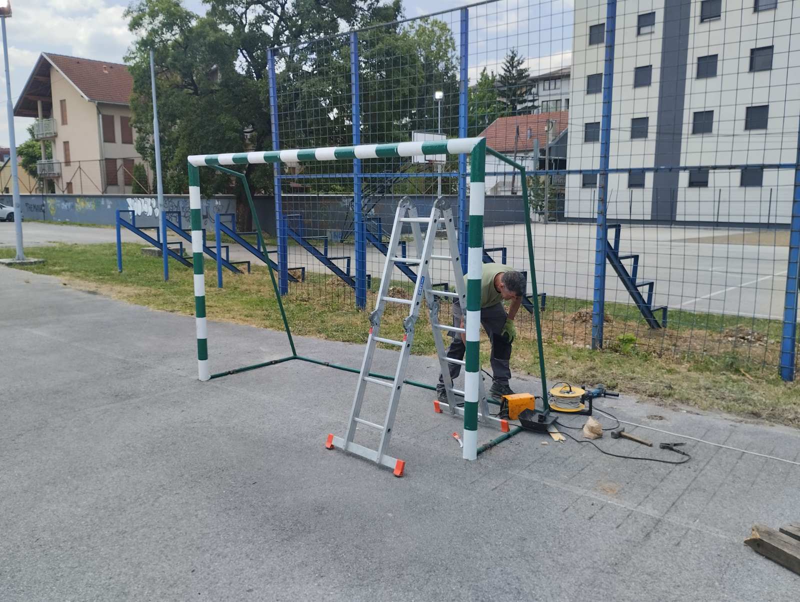 NAPREDUJU RADOVI NA IGRALIŠTU „DTV PARTIZAN“